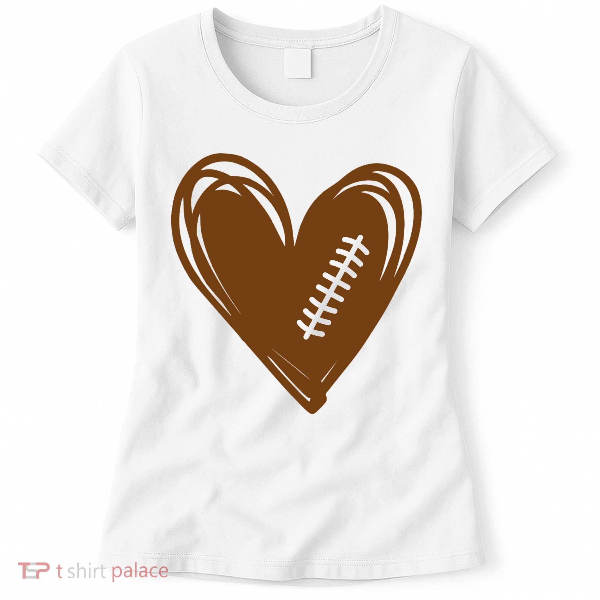 Football Heart Sport Lover Women's T-Shirt