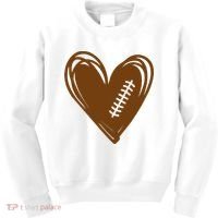 Football Heart Sport Lover Kids Sweatshirt thumb 0
