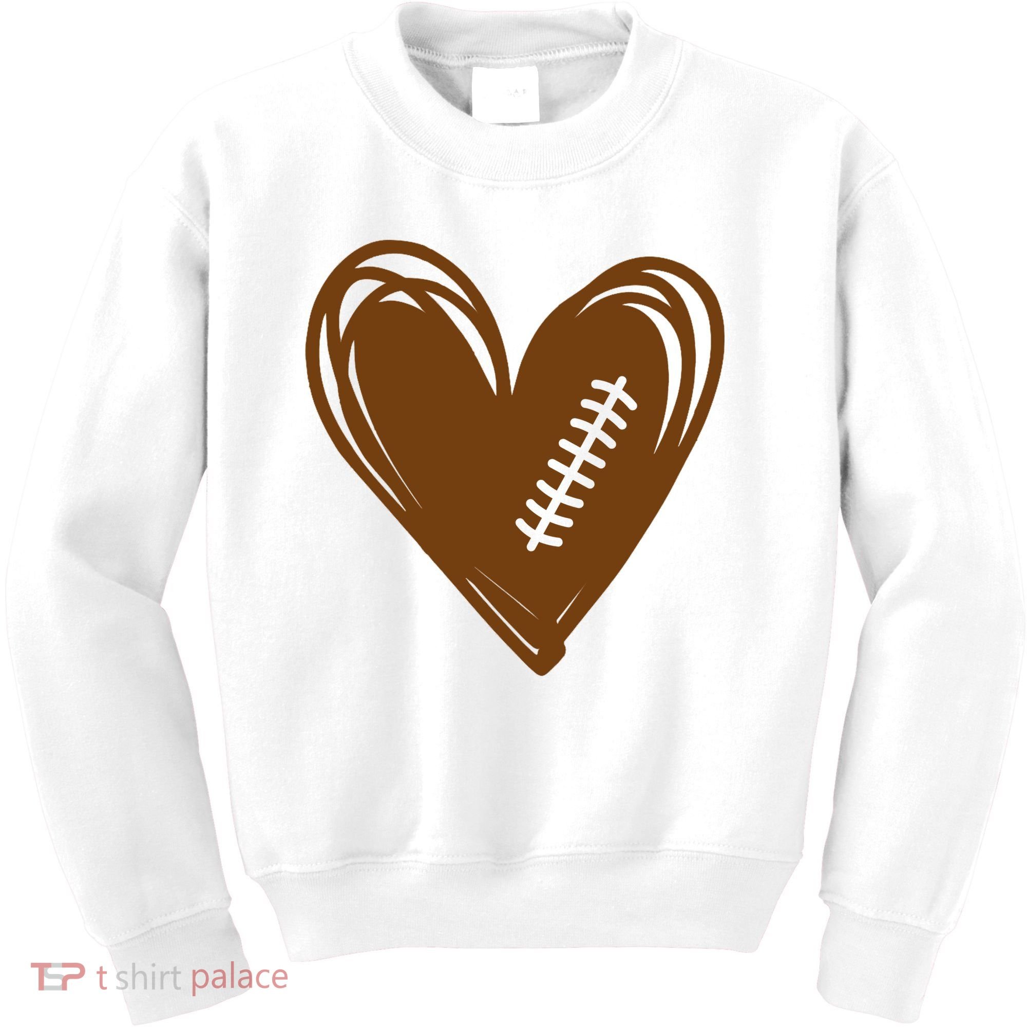 Football Heart Sport Lover Kids Sweatshirt