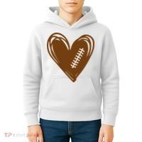 Football Heart Sport Lover Kids Hoodie thumb 4