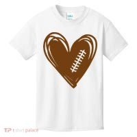 Football Heart Sport Lover Kids T-Shirt thumb 0