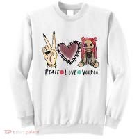 Funny Halloween Shirts, Peace Love Voodoo Sweatshirt thumb 0