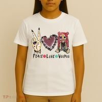 Funny Halloween Shirts, Peace Love Voodoo T-Shirt thumb 4