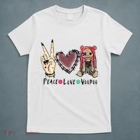 Funny Halloween Shirts, Peace Love Voodoo T-Shirt thumb 5