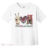 Funny Halloween Shirts, Peace Love Voodoo Toddler T-Shirt thumb 0