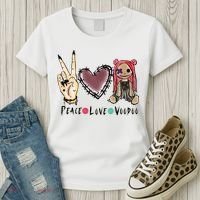 Funny Halloween Shirts, Peace Love Voodoo Women's T-Shirt thumb 3