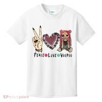 Funny Halloween Shirts, Peace Love Voodoo Kids T-Shirt thumb 0