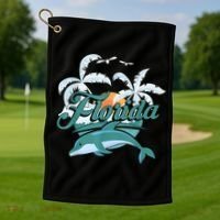Floridian Home State Summer Florida Golf Towel thumb 1