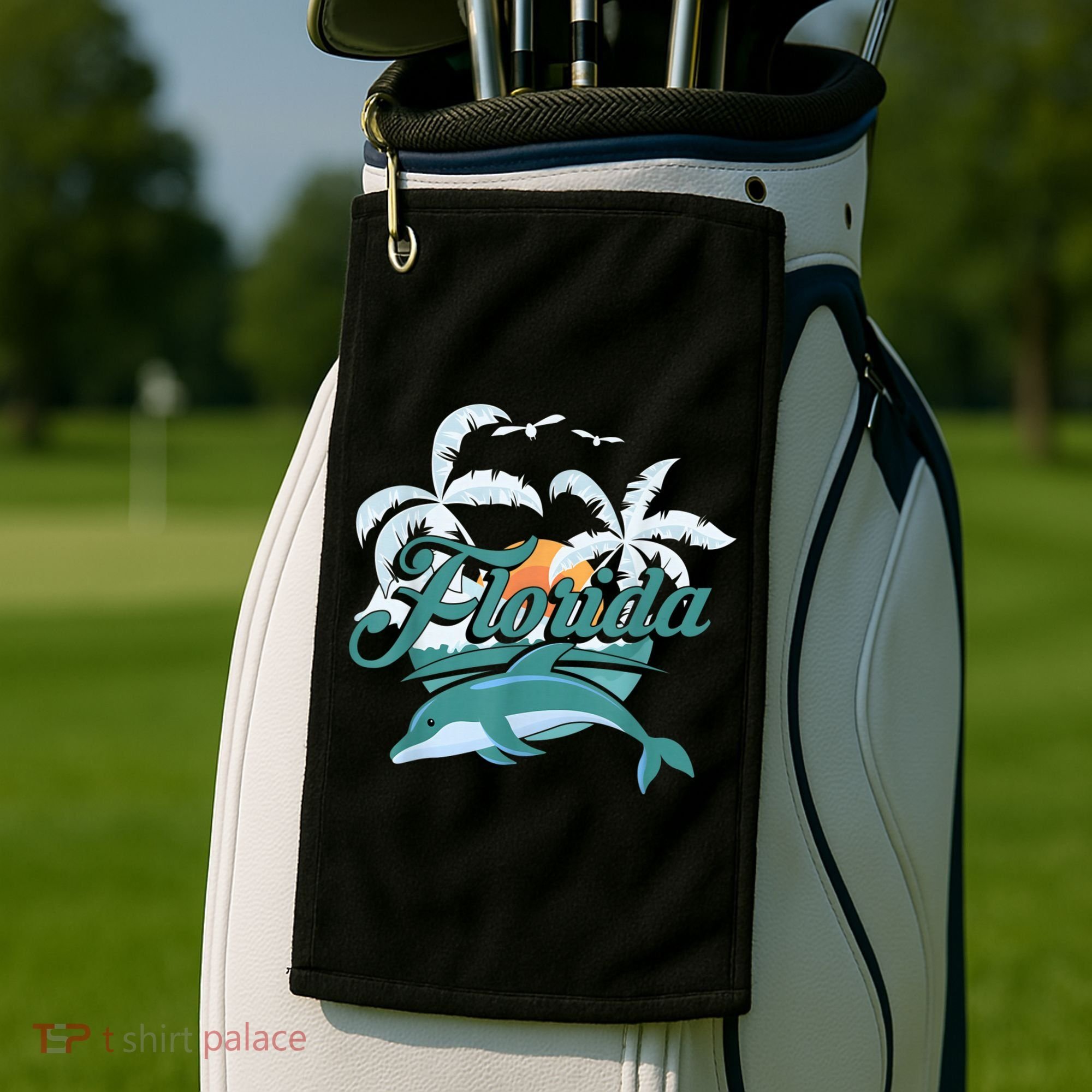 Floridian Home State Summer Florida Golf Towel