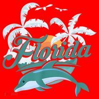 Floridian Home State Summer Florida Santa Hat thumb 1