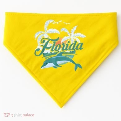 Floridian Home State Summer Florida USA-Made Doggie Bandana