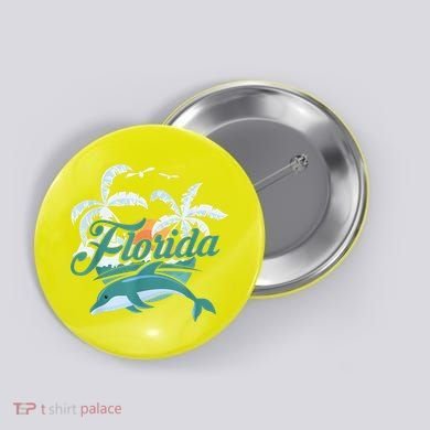 Floridian Home State Summer Florida Button