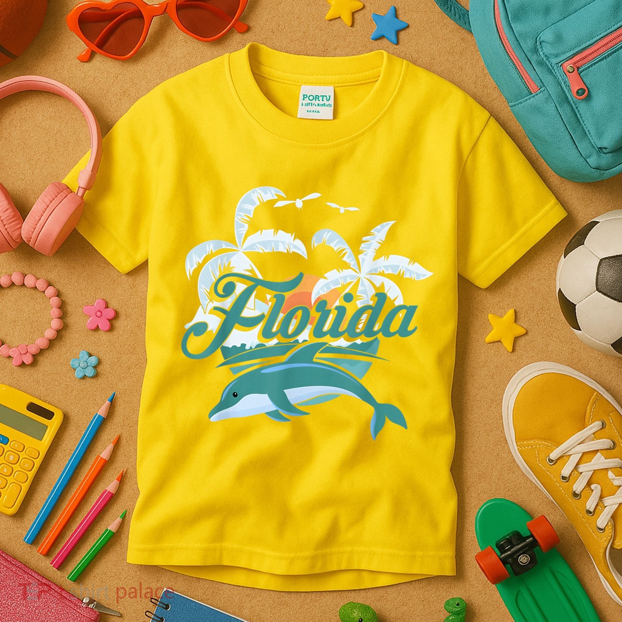 Floridian Home State Summer Florida Kids T-Shirt