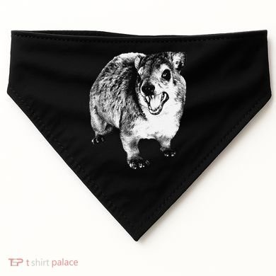 Funny Hyrax Specific Meme USA-Made Doggie Bandana
