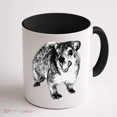 Funny Hyrax Specific Meme Coffee Mug back