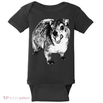 Funny Hyrax Specific Meme Baby Bodysuit