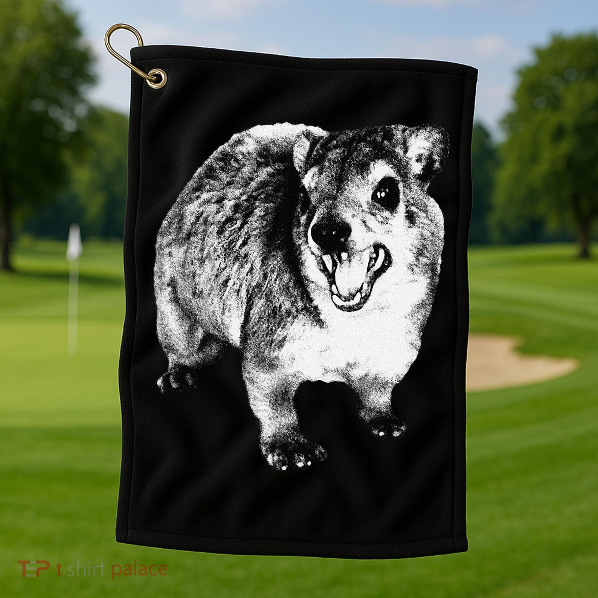 Funny Hyrax Specific Meme Golf Towel