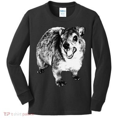 Funny Hyrax Specific Meme Kids Long Sleeve Shirt