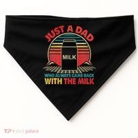 Funny Humor Sarcastic Quote Funny Fathers Day For Dad Gift USA-Made Doggie Bandana thumb 0