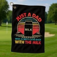Funny Humor Sarcastic Quote Funny Fathers Day For Dad Gift Golf Towel thumb 1