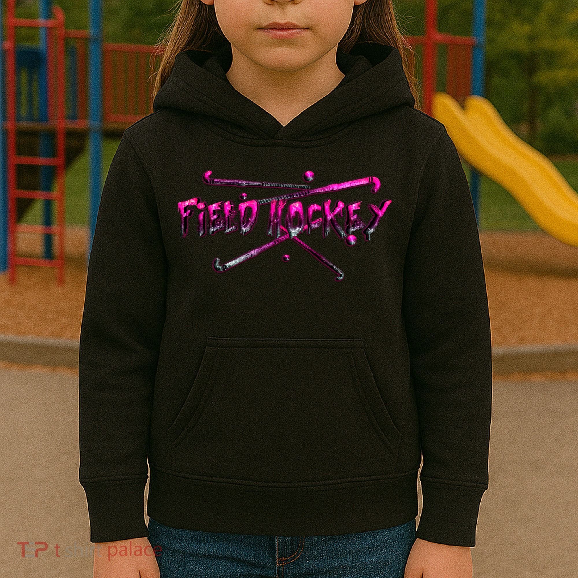 Field Hockey Sport Kids Hoodie