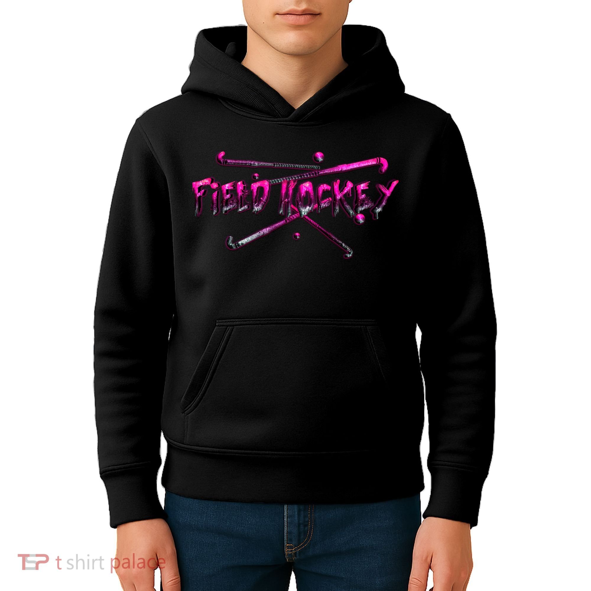 Field Hockey Sport Kids Hoodie