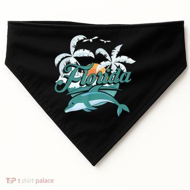 Floridian Home State Summer Florida USA-Made Doggie Bandana