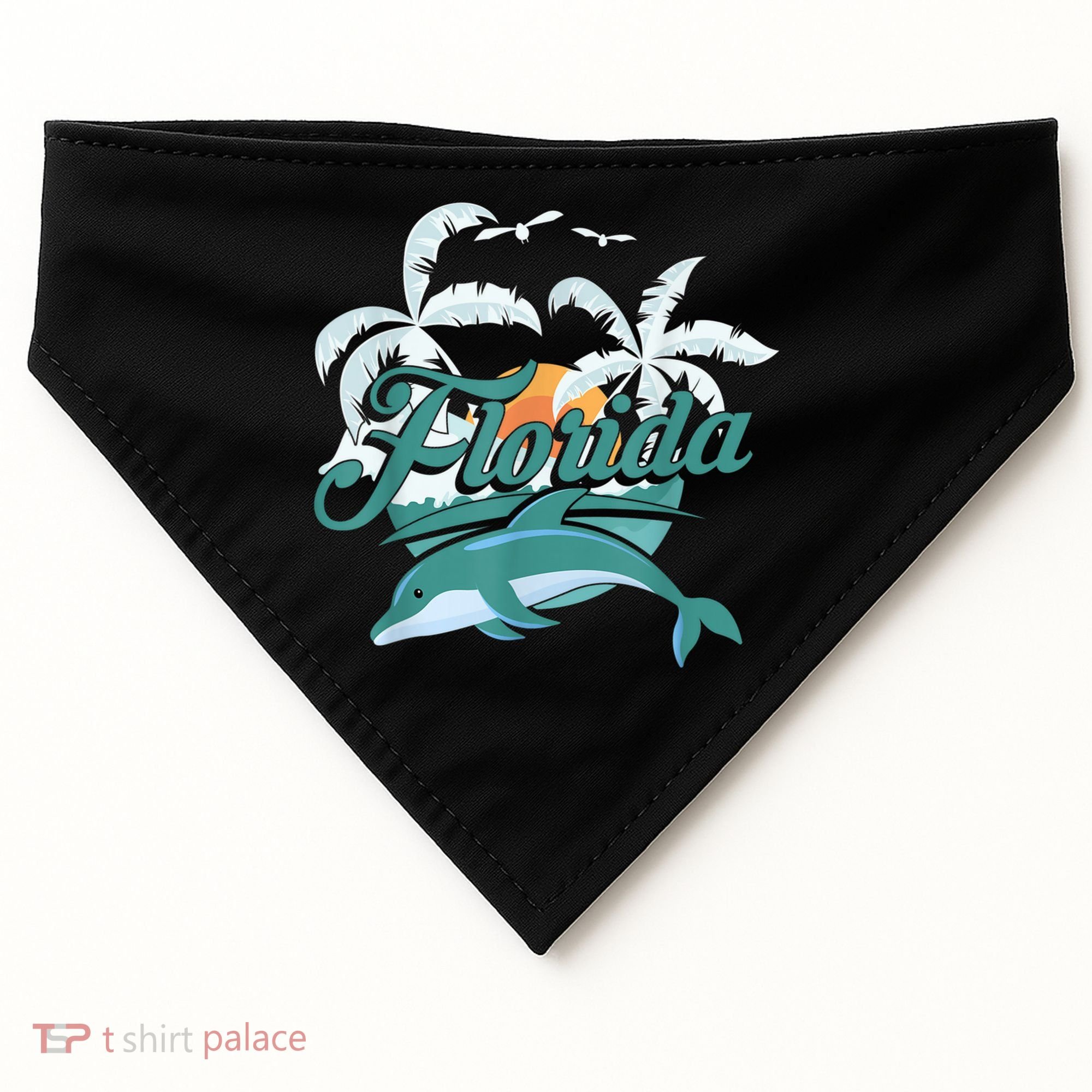 Floridian Home State Summer Florida USA-Made Doggie Bandana
