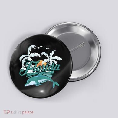 Floridian Home State Summer Florida Button