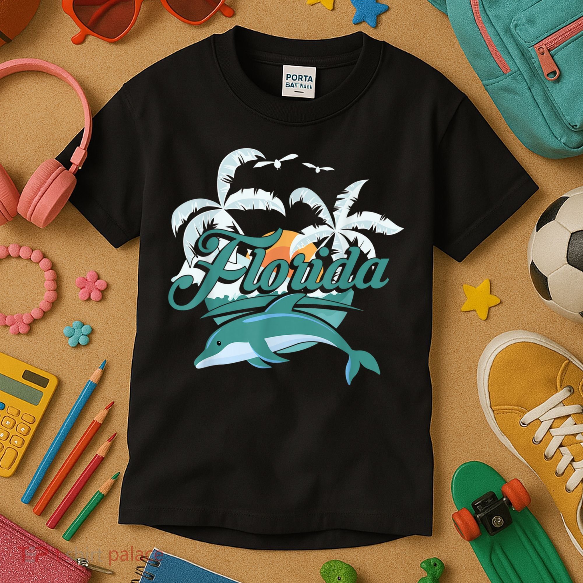 Floridian Home State Summer Florida Kids T-Shirt