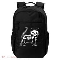 Funny Halloween Skeleton Cat Kitty Costume Skull Cat Backpack thumb 0
