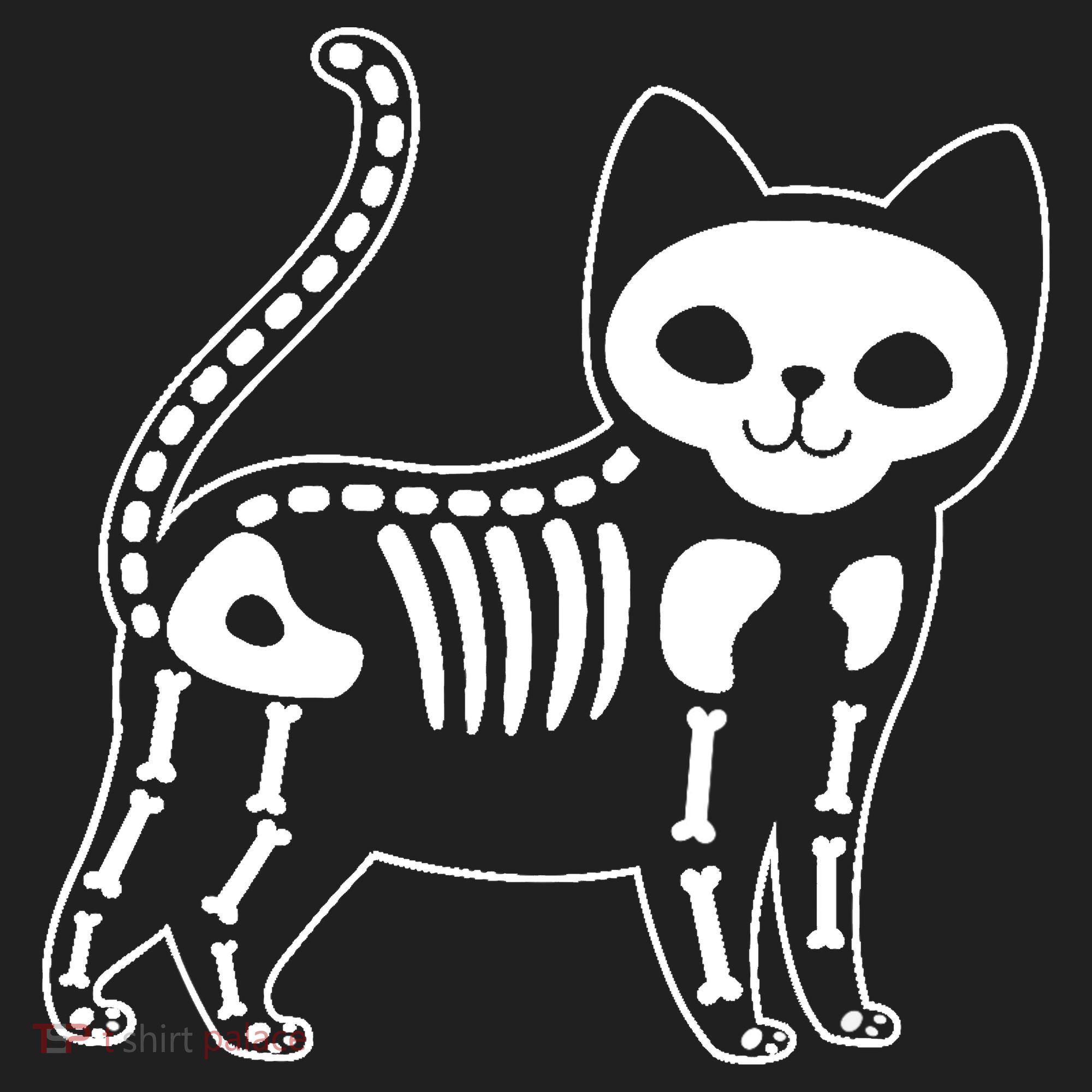 Funny Halloween Skeleton Cat Kitty Costume Skull Cat Tumbler