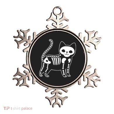 Funny Halloween Skeleton Cat Kitty Costume Skull Cat Ornament