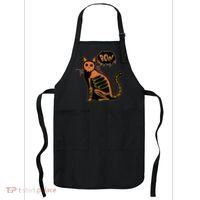 Funny Halloween Skeleton Cat Apron thumb 0