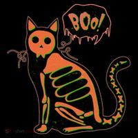 Funny Halloween Skeleton Cat T-Shirt thumb 7