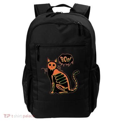 Funny Halloween Skeleton Cat Backpack