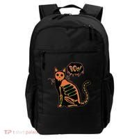 Funny Halloween Skeleton Cat Backpack thumb 0