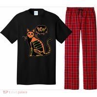 Funny Halloween Skeleton Cat Pajama Set thumb 0