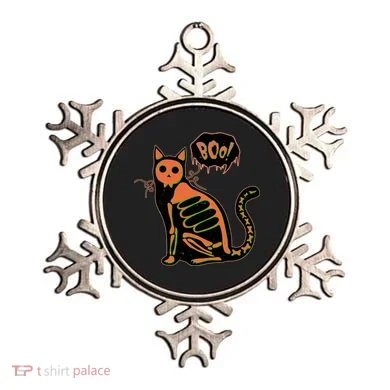 Funny Halloween Skeleton Cat Ornament