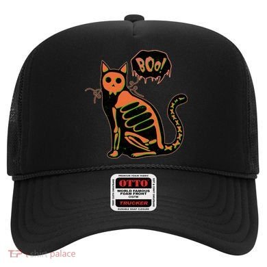 Funny Halloween Skeleton Cat Hat