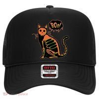 Funny Halloween Skeleton Cat Hat thumb 0