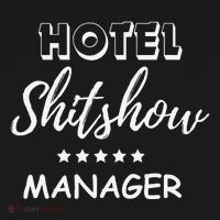 Funny Hotel Shit Show Manager Apron thumb 3