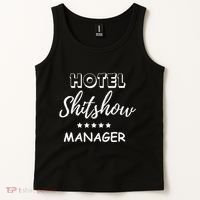 Funny Hotel Shit Show Manager Tank Top thumb 2