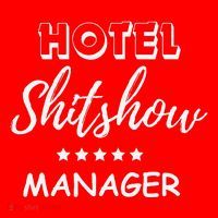 Funny Hotel Shit Show Manager Santa Hat thumb 1