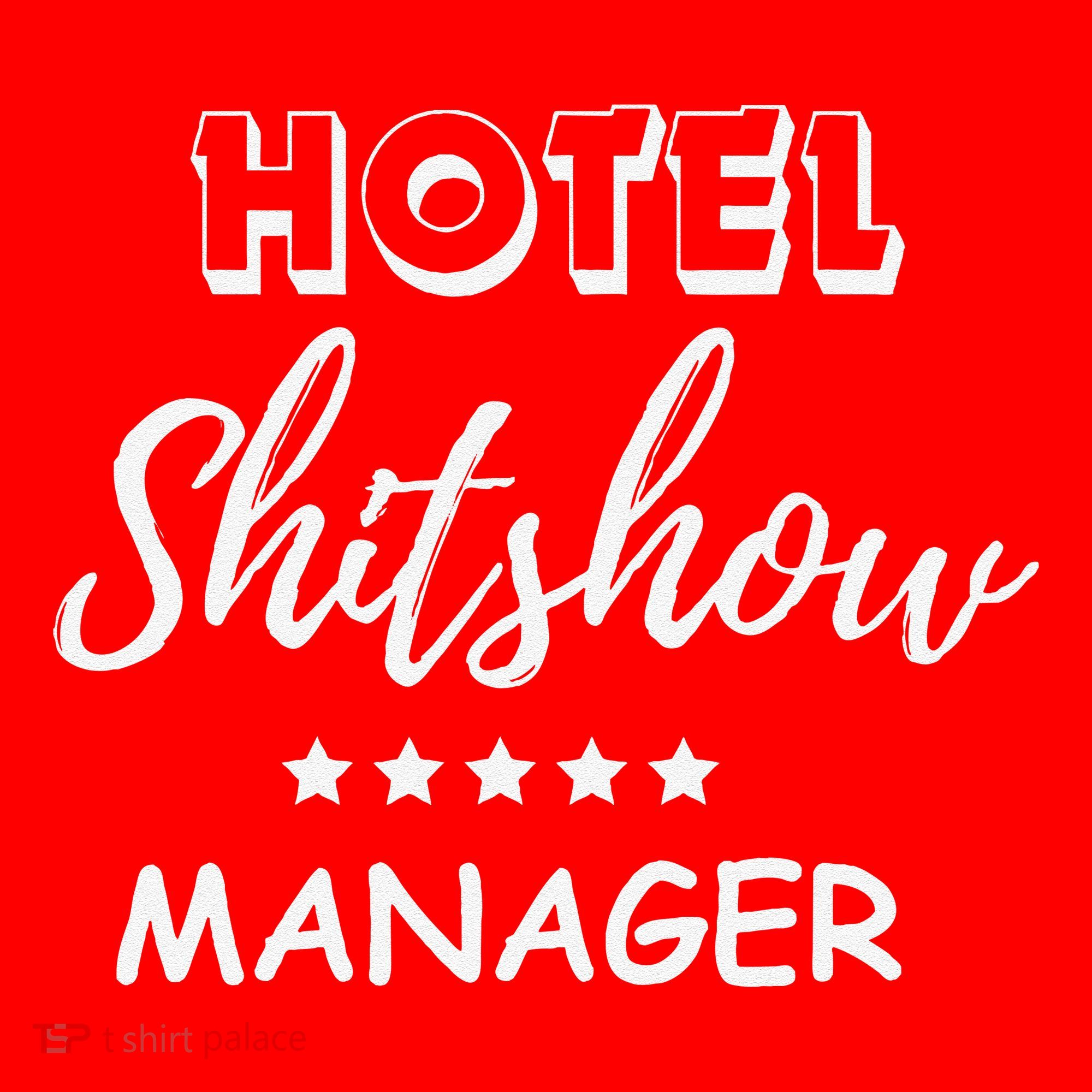 Funny Hotel Shit Show Manager Santa Hat