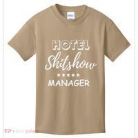 Funny Hotel Shit Show Manager Kids T-Shirt thumb 0