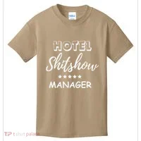 Funny Hotel Shit Show Manager Kids T-Shirt thumb 0