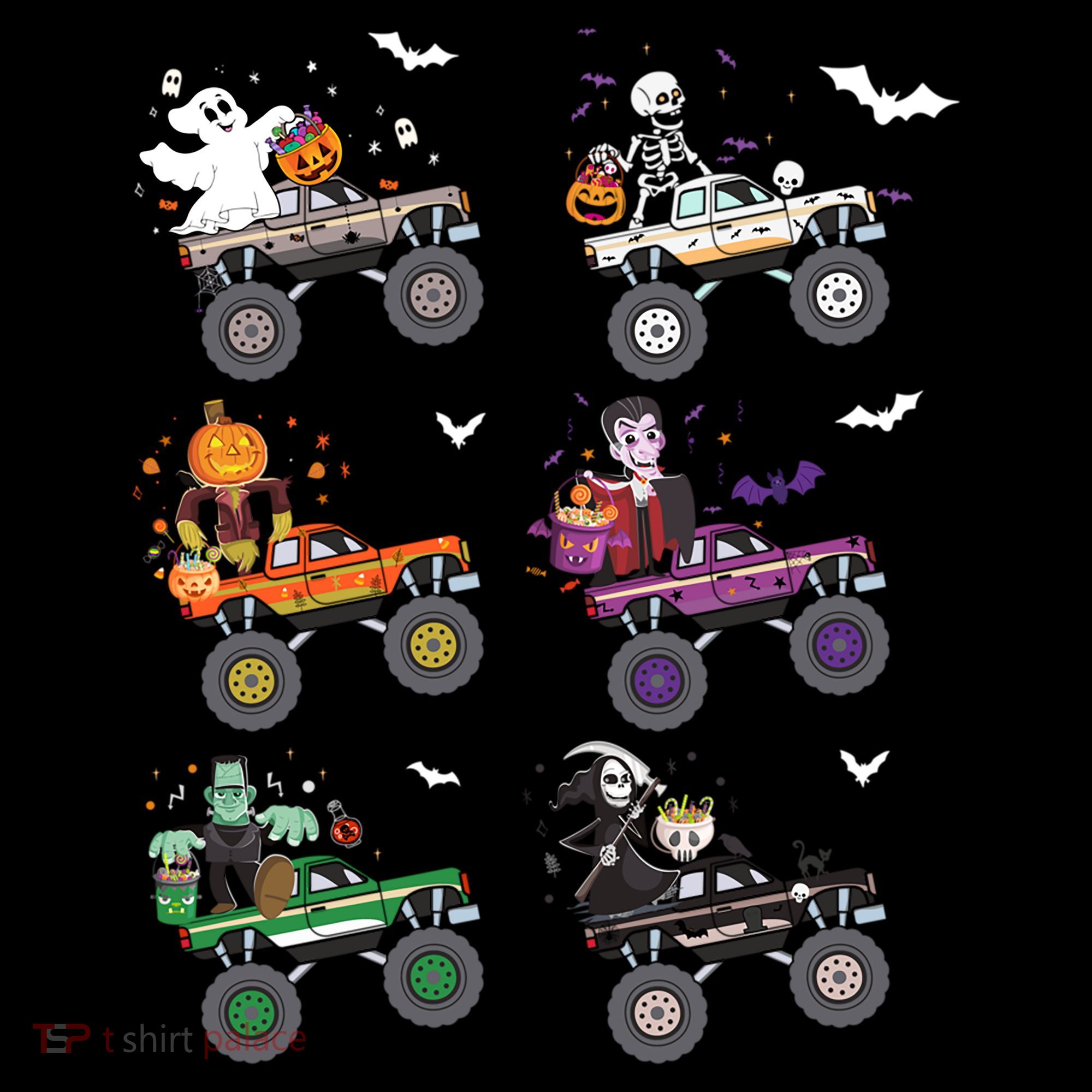 Funny Halloween Skeleton Zombie Riding Monster Truck Vampire Gift Coffee Mug