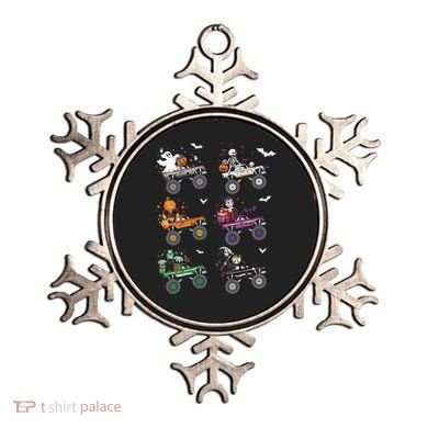 Funny Halloween Skeleton Zombie Riding Monster Truck Vampire Gift Ornament