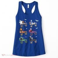Funny Halloween Skeleton Zombie Riding Monster Truck Vampire Gift Women's Tank Top thumb 0